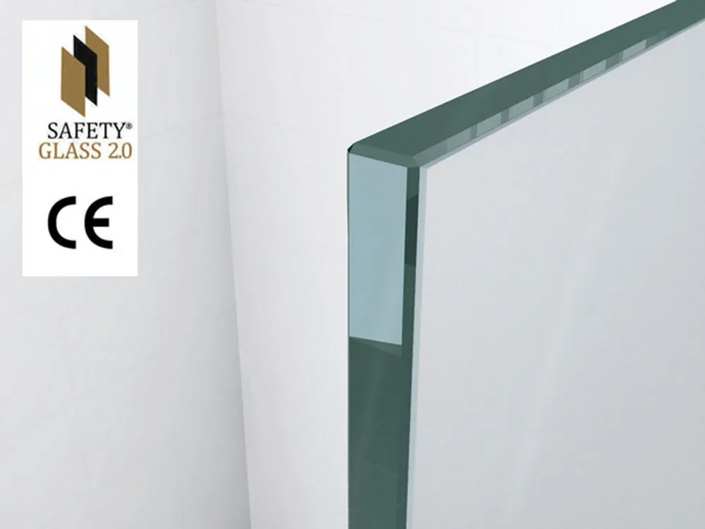 Wiesbaden Graffic inloopdouche 1200 x 2000 x 10 mm nano safety glass folie helde - Afbeelding 4