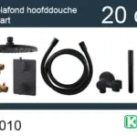 Wiesbaden one-pack inbouwthermostaatset rond type 301 MZ (20cm)