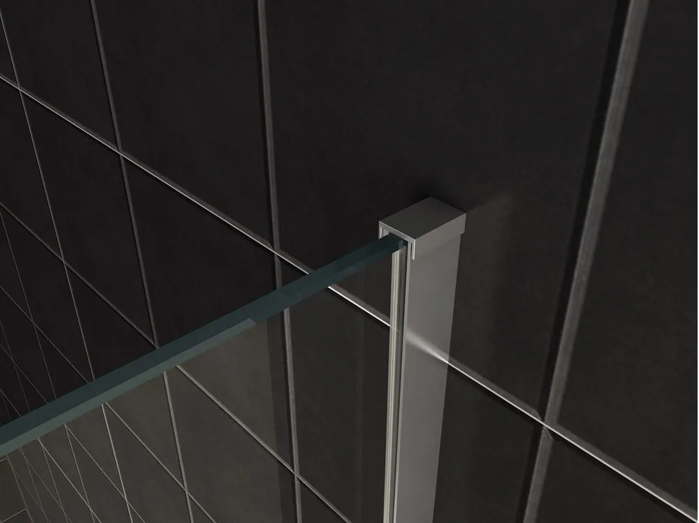 Wiesbaden Slim profielset met stabilisatiestang 120 cm chroom - Afbeelding 2