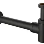 Wiesbaden UniMatch fonteinsifon 5/4" x 32 mm mat zwart