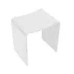 Wiesbaden Zita kruk 40 x 30 x 42,5 solid surface mat wit