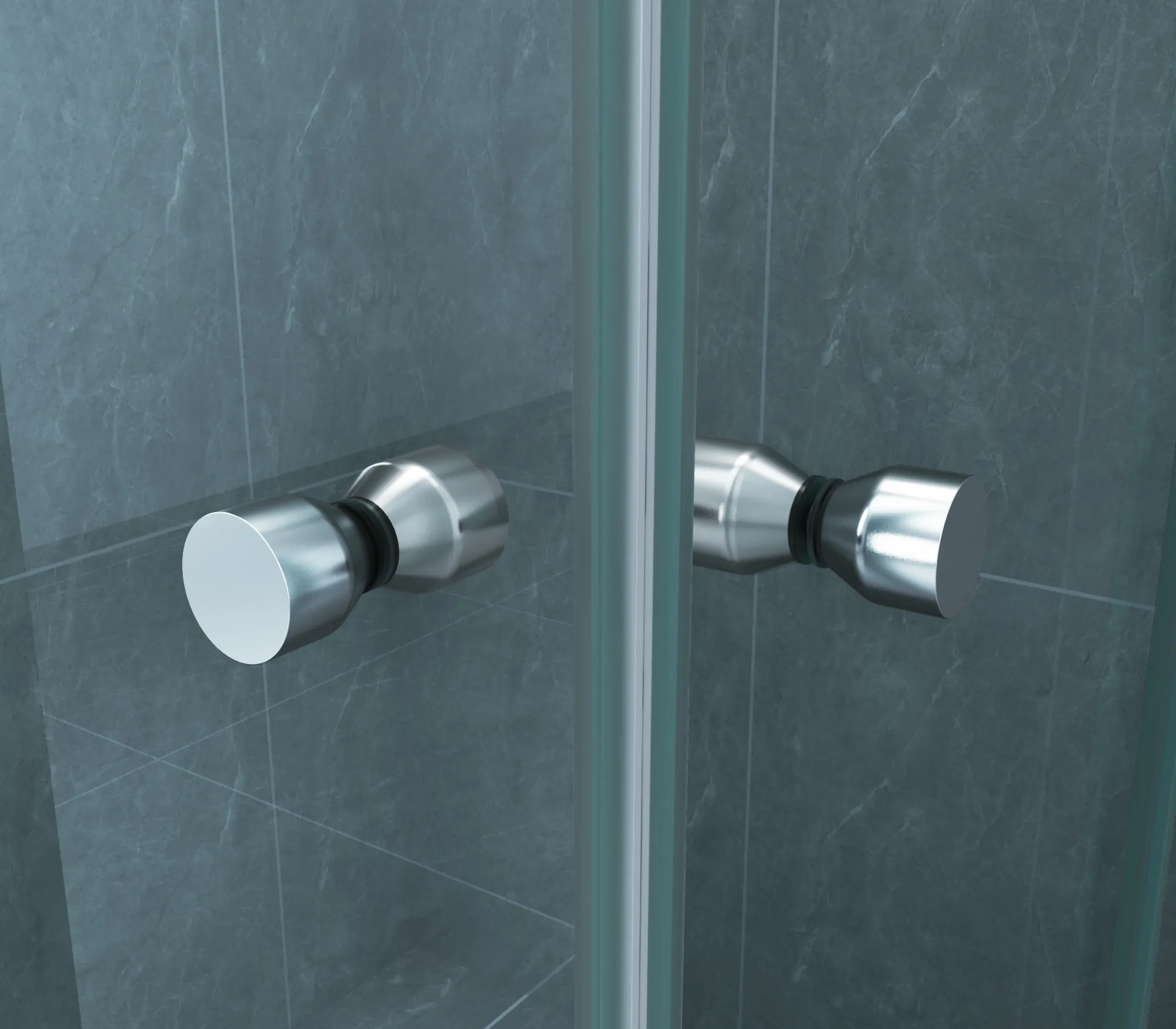 Wiesbaden Eco hoekinstap cabine met 2 schuifdeuren 800 x 800 x 1900 x 5 mm nano - Afbeelding 4