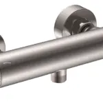 Wiesbaden Ribbd thermostatische douchemengkraan hartafstand 15 cm geborsteld sta
