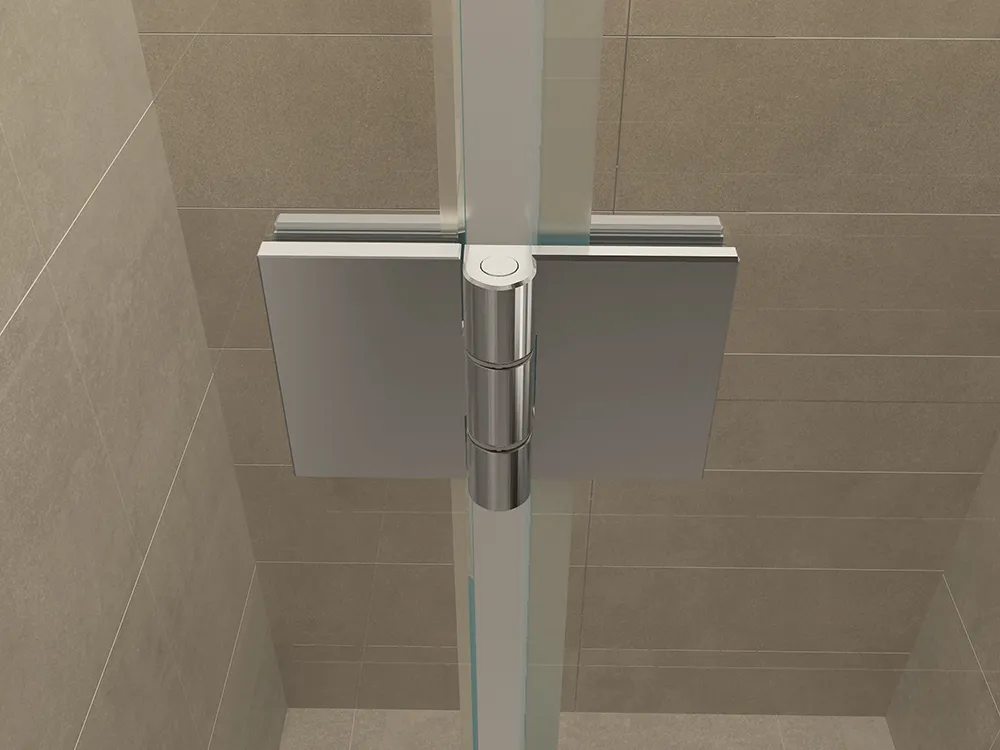 Wiesbaden Vaz nisdeur met vast deel 1400 x 2000 x 8 mm nano helder glas/chroom - Afbeelding 4