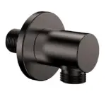 Wiesbaden UniMatch wandaansluitbocht rond 1/2" gunmetal PVD