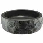 Wiesbaden Raw waskom rond hamerslag 40x12 cm hardsteen gezoet