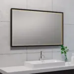 Wiesbaden Avi spiegel rechthoek met LED, dimbaar en spiegelverwarming 100 x 60 c