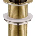 Wiesbaden UniMatch clickwaste afvoerplug verlengd 5/4" geborsteld messing PVD