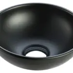 Wiesbaden Kimo waskom rond 28 x 10 cm keramiek mat zwart