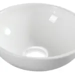Wiesbaden Kimo waskom rond 28 x 10 cm keramiek glans wit