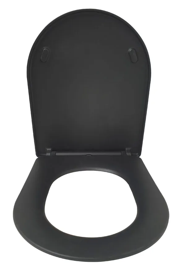 Wiesbaden Shade slim toiletzitting softclose en quick release mat zwart - Afbeelding 3