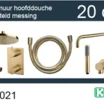 Wiesbaden one-pack inbouwthermostaatset rond type 402 GM (20cm)