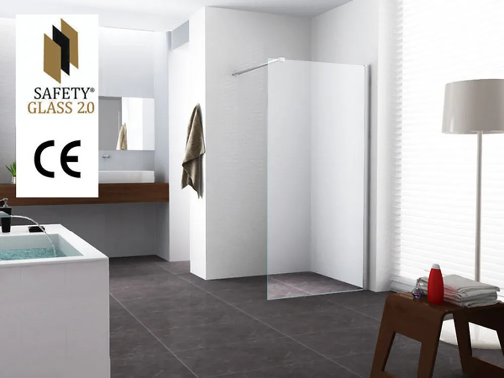 Wiesbaden Graffic inloopdouche 1200 x 2000 x 10 mm nano safety glass folie helde