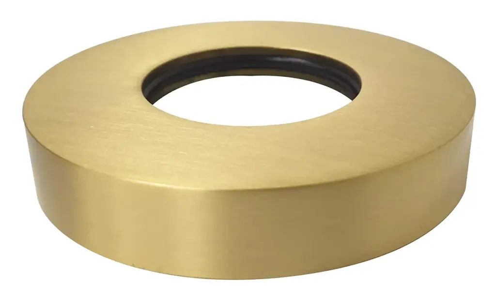 Wiesbaden UniMatch sifon rozet 32 mm x 65 mm geborsteld messing PVD