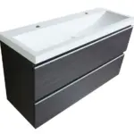 Wiesbaden Shall onderkast 100 x 36 cm houtnerf grijs