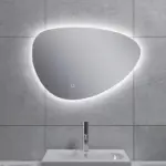 Wiesbaden Uovo spiegel ovaal met LED, dimbaar 60 cm