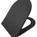 Wiesbaden Shade slim toiletzitting softclose en quick release mat zwart