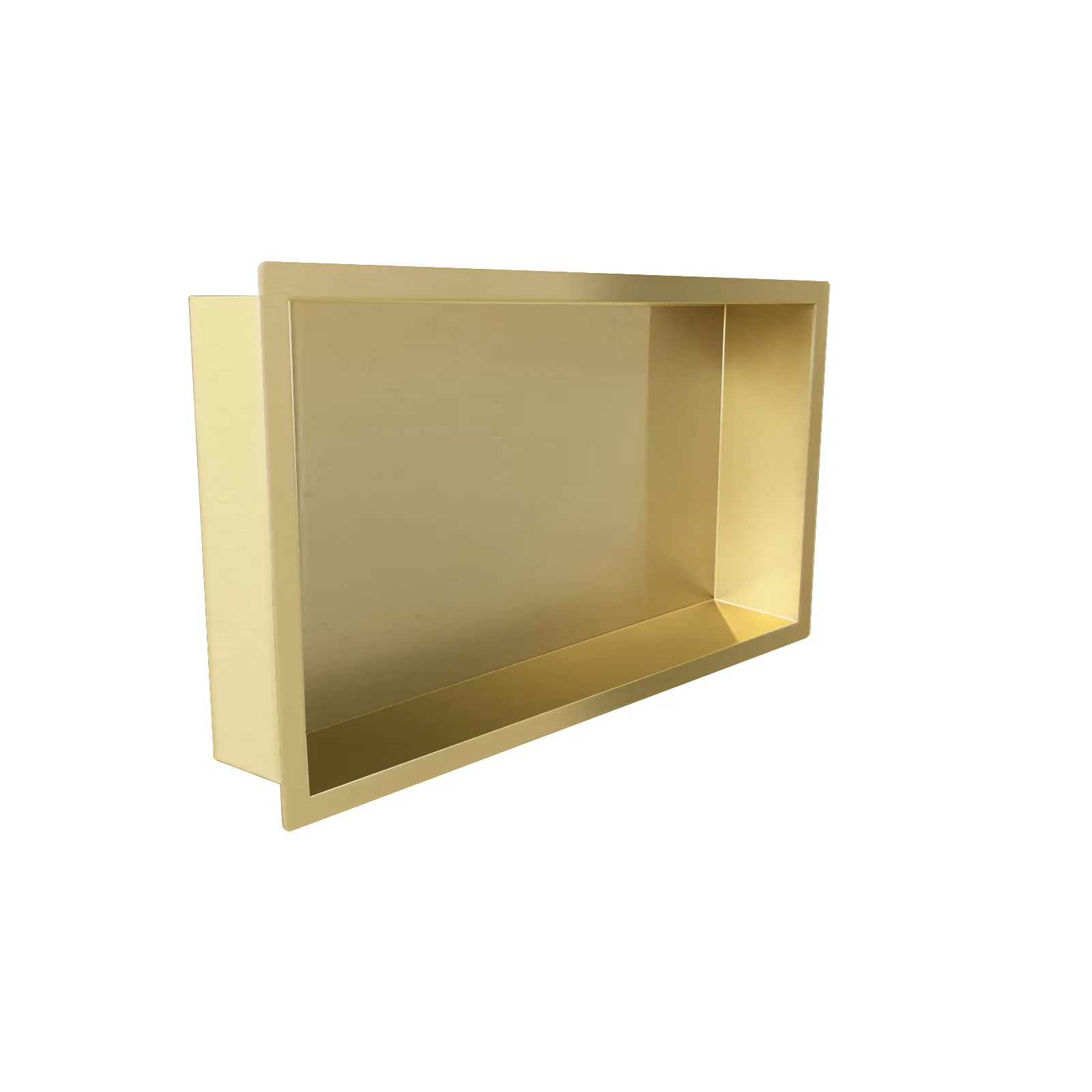 Wiesbaden Demis inbouwnis 30 x 60 x 7 cm geborsteld messing PVD - Afbeelding 2