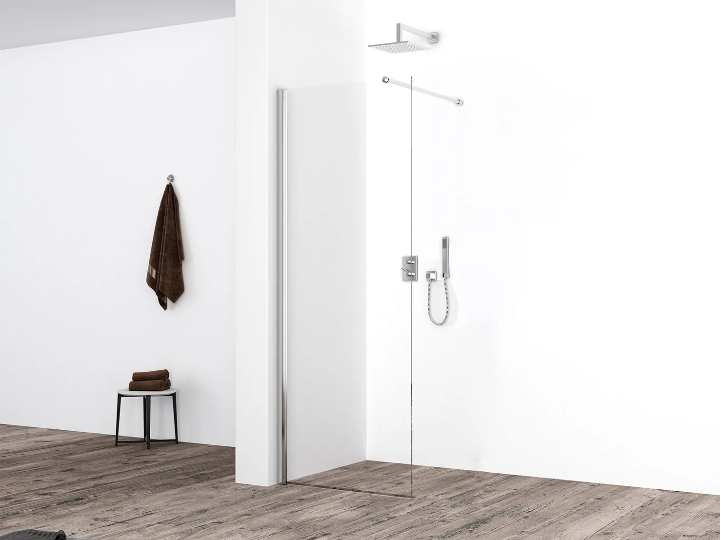 Wiesbaden Eco inloopdouche 700 x 2000 x 8 mm nano helder glas/chroom