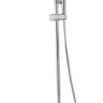 Wiesbaden Caralda Eco thermostatische badmengkraan met regendoucheset opbouw chr
