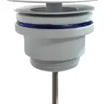 Wiesbaden UniMatch open afvoerplug 5/4''glans wit