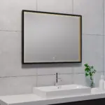 Wiesbaden Avi spiegel rechthoek met LED, dimbaar en spiegelverwarming 80 x 60 cm