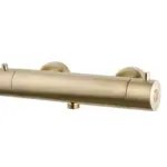 Wiesbaden Caral Cool Touch thermostatische douchemengkraan geborsteld messing PV