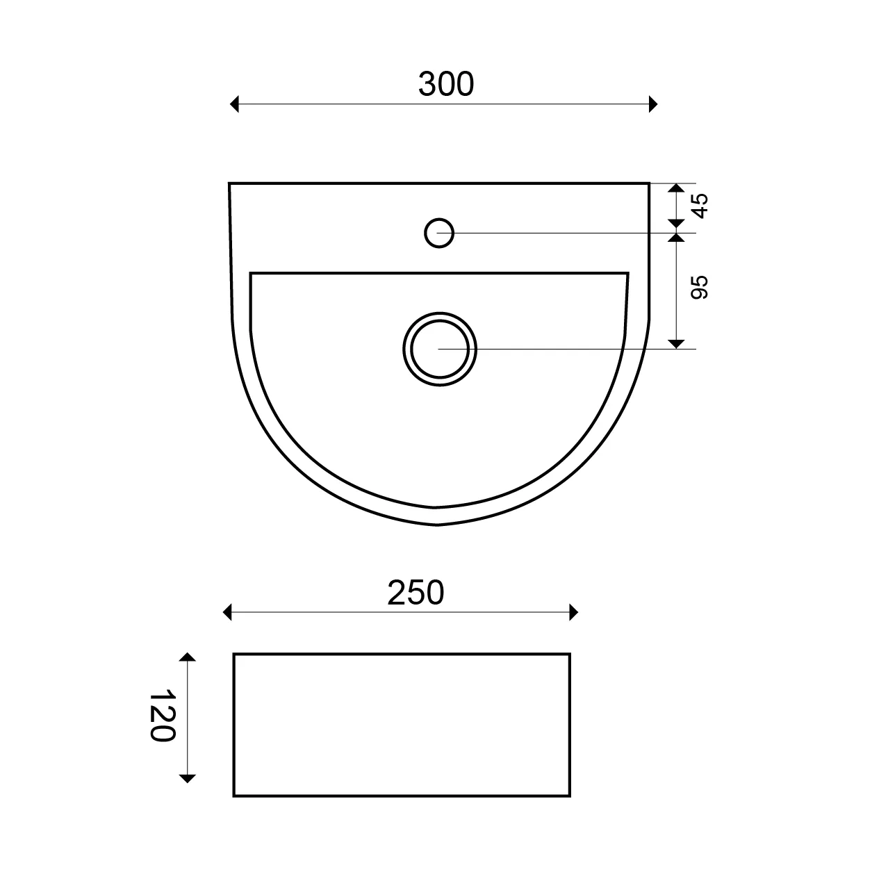 Wiesbaden Lara fontein 30 x 25 x 12 cm keramiek glans wit - Afbeelding 2