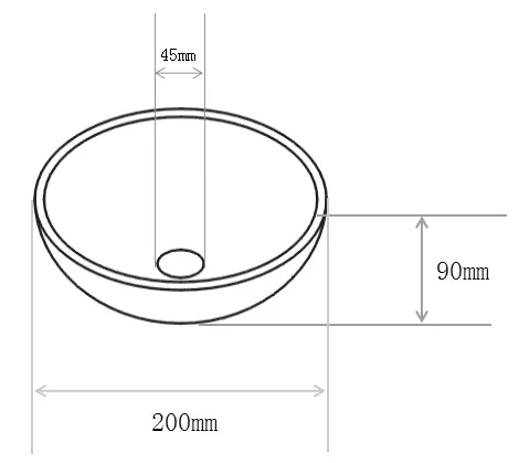 Wiesbaden Consilio waskom rond 20 x 9 cm keramiek glans wit - Afbeelding 3