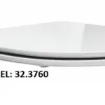 Wiesbaden Flatline toiletzitting softclose en quick release glans wit