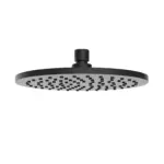 Wiesbaden UniMatch hoofddouche rond 20 x 1,2 cm mat zwart