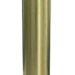 Wiesbaden UniMatch sifon verlengbuis 20 cm met kraag geborsteld messing PVD