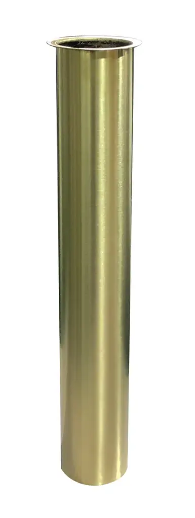 Wiesbaden UniMatch sifon verlengbuis 20 cm met kraag geborsteld messing PVD