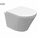Wiesbaden Vesta junior wandcloset rimless verkort met Vesta Junior toiletzitting