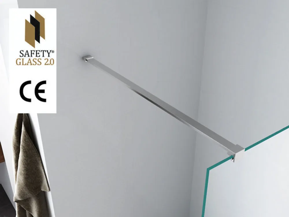 Wiesbaden Graffic inloopdouche 1200 x 2000 x 10 mm nano safety glass folie helde - Afbeelding 3