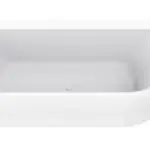 Wiesbaden Zenn hoekbad links 180 x 80 cm acryl mat wit met waste mat wit