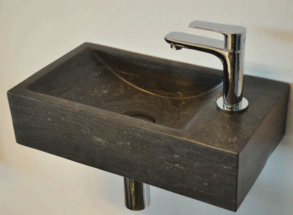 Wiesbaden Raw fontein rechts 40x22x10 cm hardsteen gezoet - Afbeelding 6
