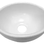 Wiesbaden Consilio waskom rond 20 x 9 cm keramiek glans wit