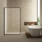 Wiesbaden Square inloopdouche 1100 x 2000 x 8 mm nano helder glas/mat zwart
