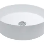 Wiesbaden Link waskom rond 40 x 12 cm keramiek mat wit