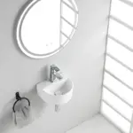 Wiesbaden Lara fontein 30 x 25 x 12 cm keramiek glans wit