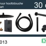 Wiesbaden one-pack inbouwthermostaatset rond type 304 MZ (30cm)