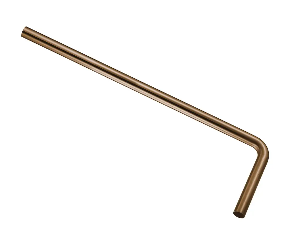 Wiesbaden UniMatch vloerbuis 75 x 22 x 3,2 cm geborsteld brons koper PVD