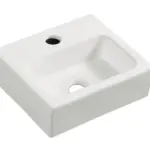 Wiesbaden Leto mini fontein 28 x 24, 5 x 9 cm keramiek glans wit