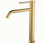 Wiesbaden Style XL wastafelkraan hoog geborsteld messing PVD