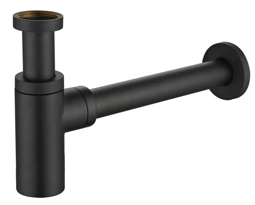 Wiesbaden UniMatch wastafelsifon 5/4" x 32 mm mat zwart