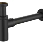 Wiesbaden UniMatch wastafelsifon 5/4" x 32 mm mat zwart