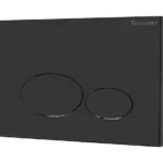 Wiesbaden X32 Metal drukplaat voor inbouwreservoir mat zwart