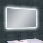 Wiesbaden Quatro spiegel rechthoek met LED, dimbaar en spiegelverwarming 100 x 6
