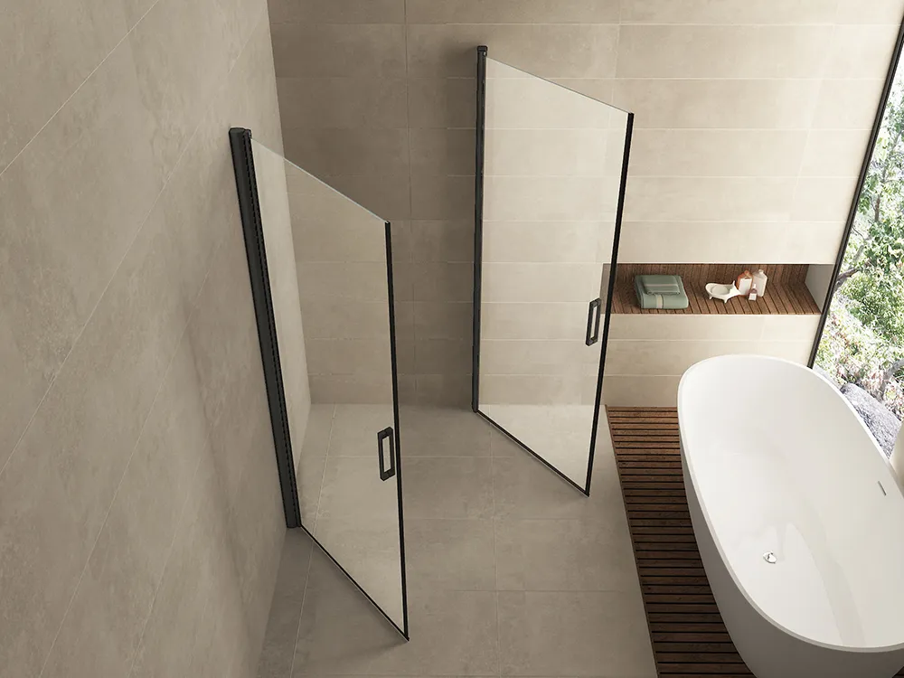Wiesbaden Salone cabine met 2 draaideuren 900 x 900 x 2000 x 8 mm nano helder gl - Afbeelding 2